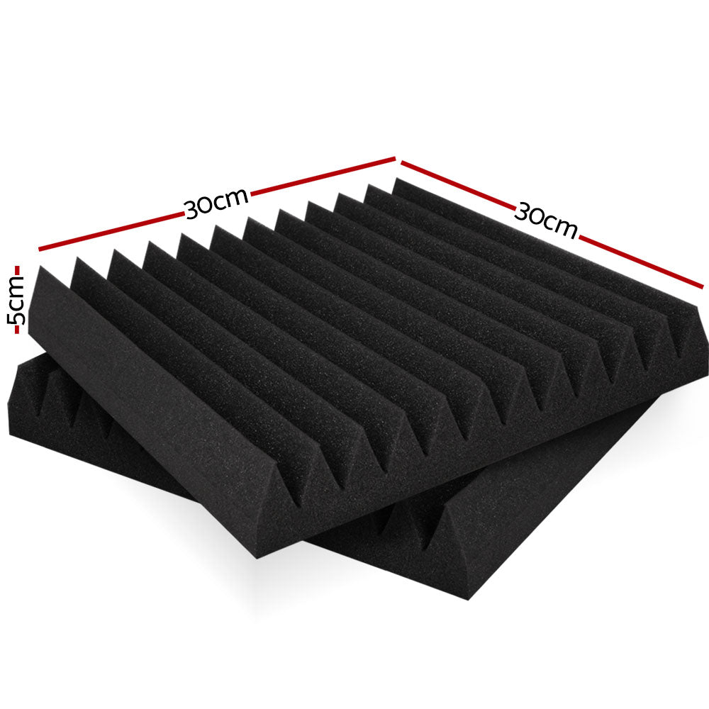 Audio Accessories: Alpha Acoustic Foam 40pcs 30x30x5cm Sound Absorption Proofing Panel Studio Wedge