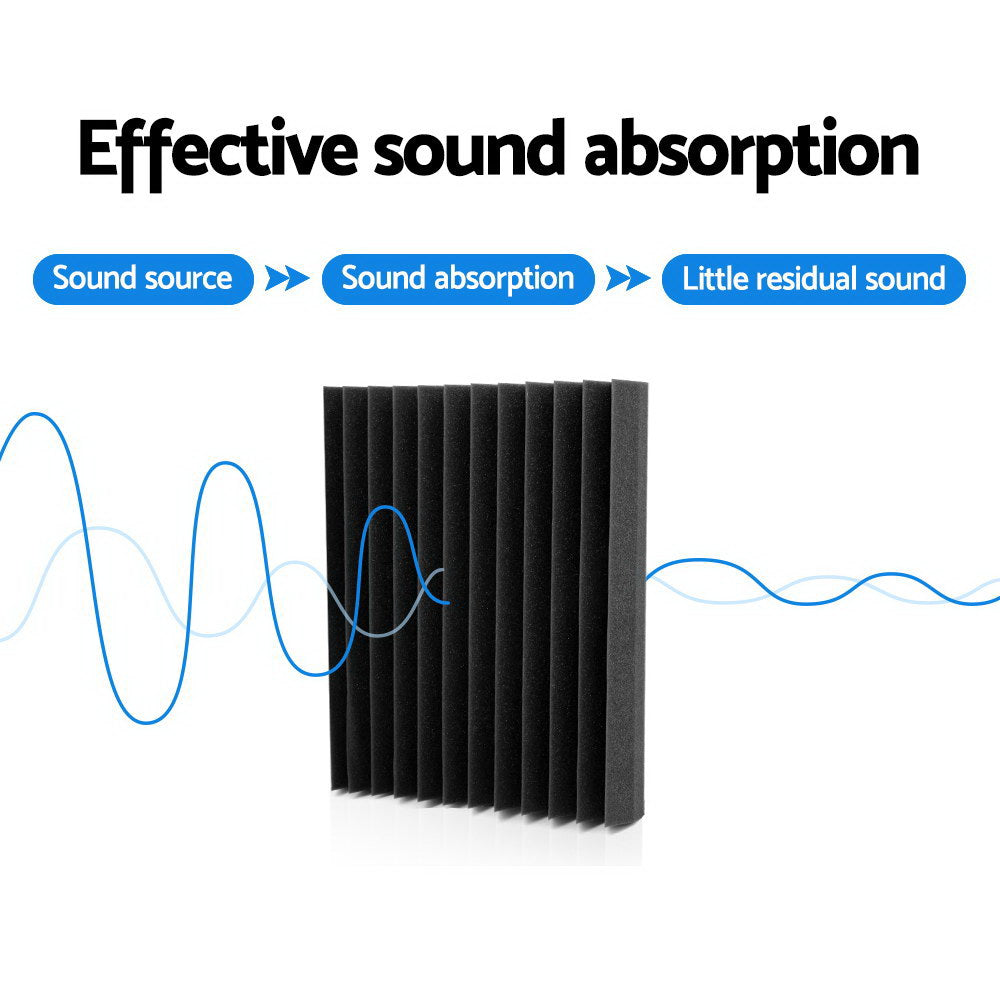 Audio Accessories: Alpha Acoustic Foam 40pcs 30x30x5cm Sound Absorption Proofing Panel Studio Wedge