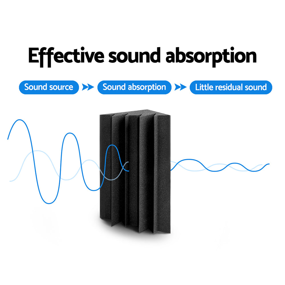Audio Accessories: Alpha Acoustic Foam 20pcs Corner Bass Trap Sound Absorption Proofing Treatment