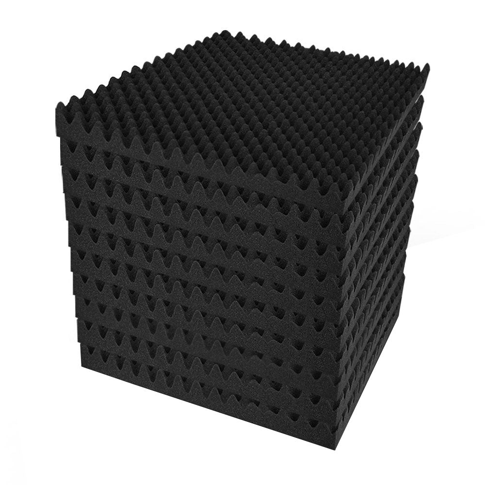 Audio Accessories: Alpha Acoustic Foam 20pcs 50x50x5cm Sound Absorption Proofing Panels Eggshell