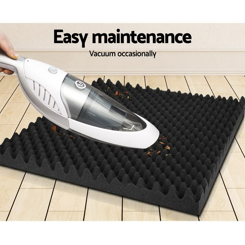 Audio Accessories: Alpha Acoustic Foam 20pcs 50x50x5cm Sound Absorption Proofing Panels Eggshell