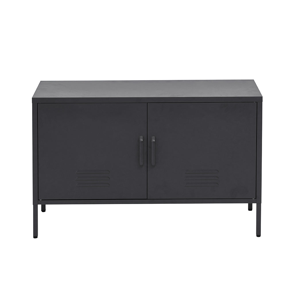 Buffets & Sideboards: Artiss Buffet Sideboard Metal Cabinet - BASE Charcoal