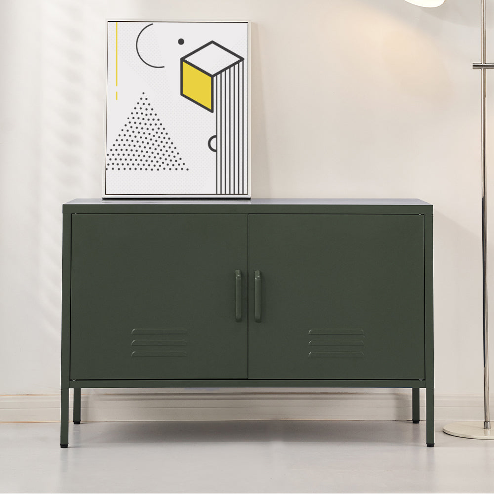 Buffets & Sideboards: Artiss Buffet Sideboard Metal Cabinet - BASE Green