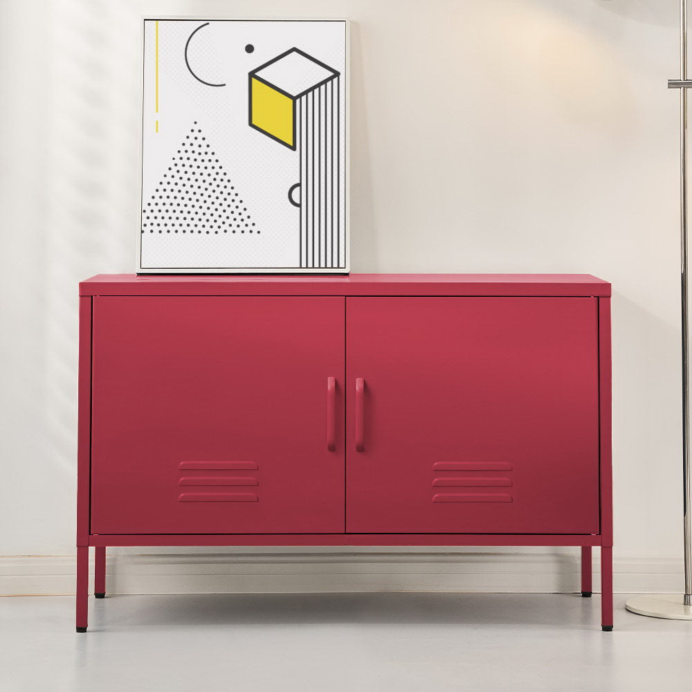 Buffets & Sideboards: Artiss Buffet Sideboard Metal Cabinet - BASE Pink