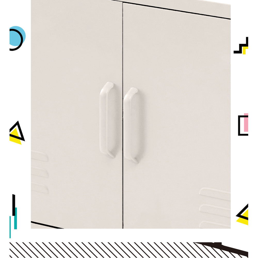 Buffets & Sideboards: Artiss Buffet Sideboard Metal Cabinet - BASE White