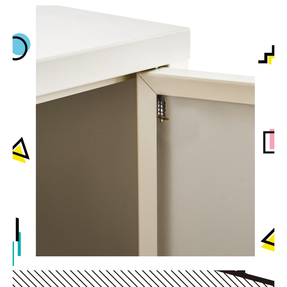 Buffets & Sideboards: Artiss Buffet Sideboard Metal Cabinet - BASE White