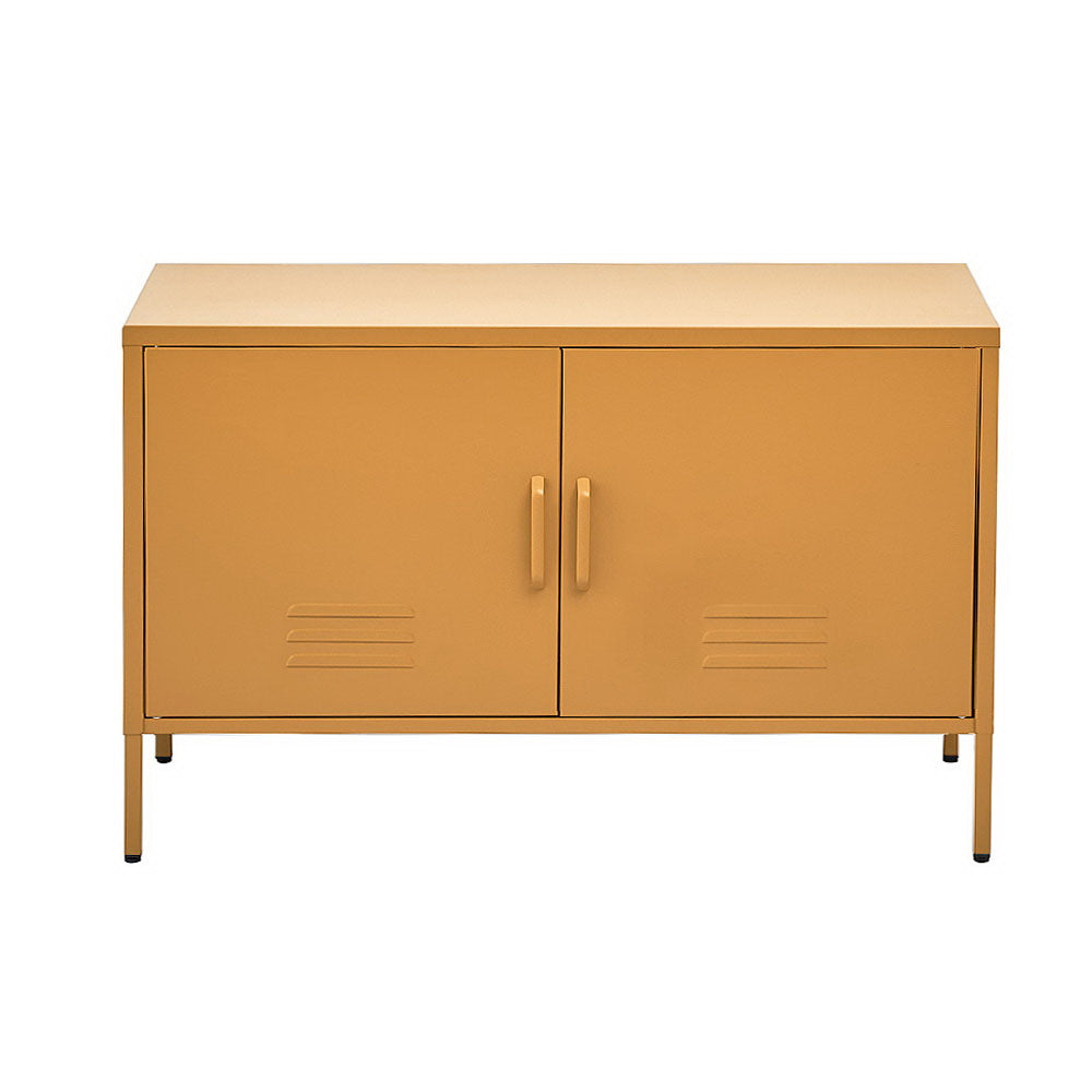 Buffets & Sideboards: Artiss Buffet Sideboard Metal Cabinet - BASE Yellow