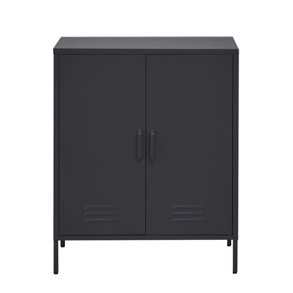 Buffets & Sideboards: Artiss Buffet Sideboard Metal Cabinet - SWEETHEART Charcoal
