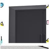 Artiss Buffet Sideboard Metal Cabinet - SWEETHEART Charcoal