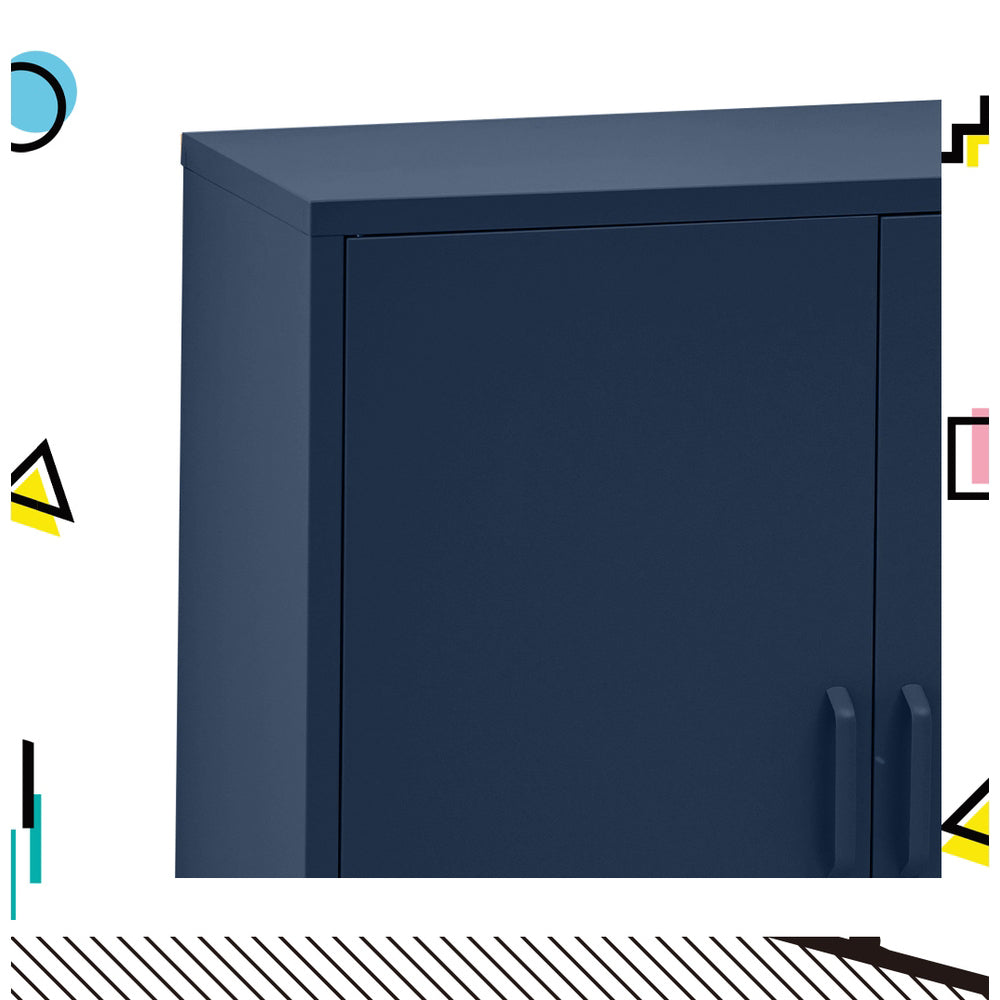 Buffets & Sideboards: Artiss Buffet Sideboard Metal Cabinet - SWEETHEART Blue
