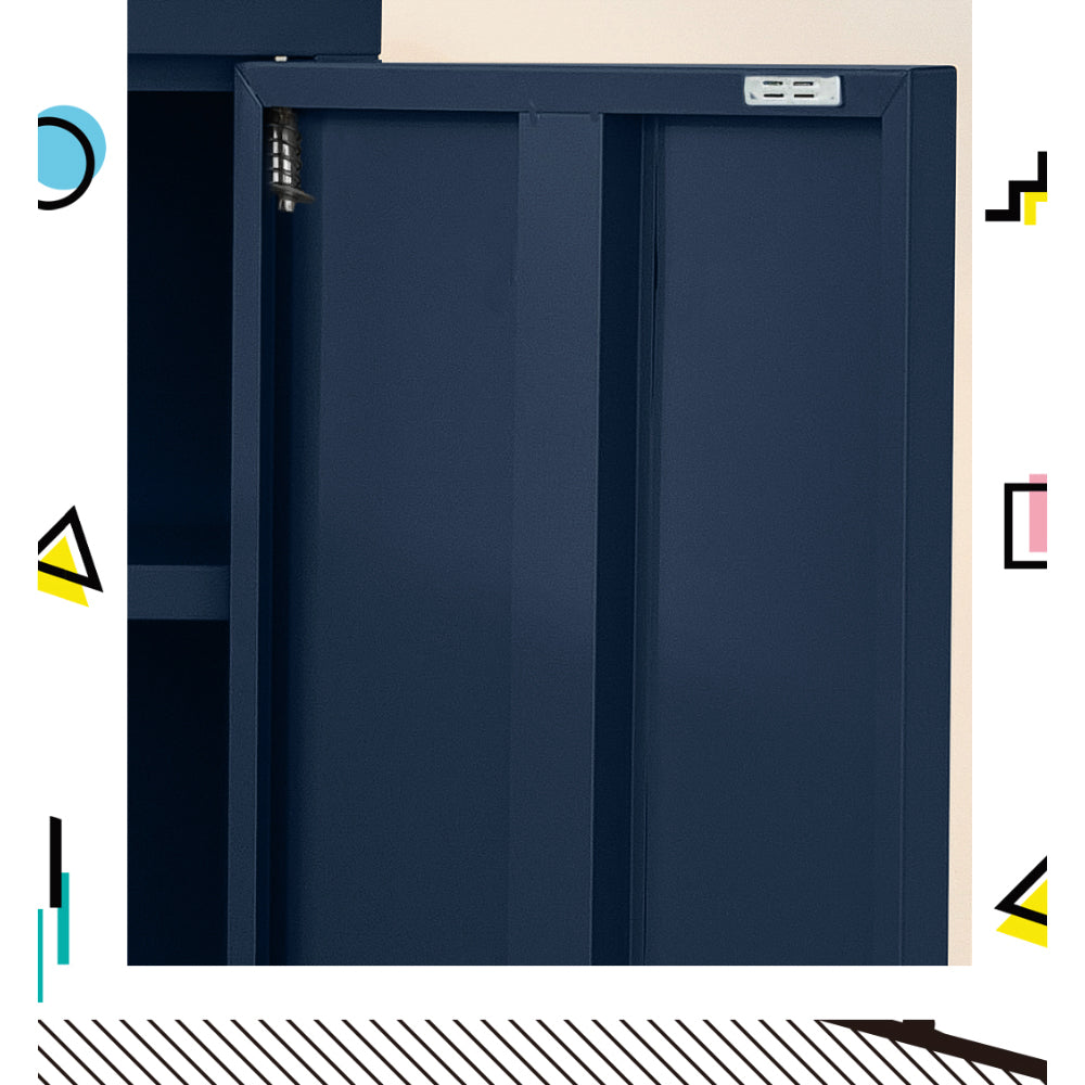 Buffets & Sideboards: Artiss Buffet Sideboard Metal Cabinet - SWEETHEART Blue