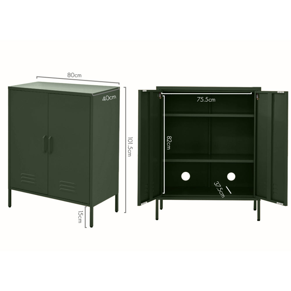 Buffets & Sideboards: Artiss Buffet Sideboard Metal Cabinet - SWEETHEART Green
