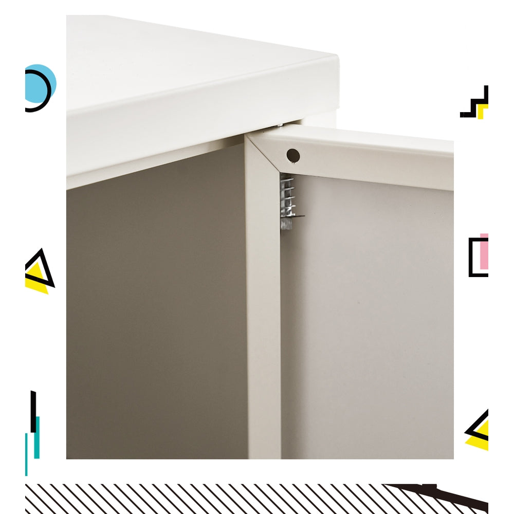 Buffets & Sideboards: Artiss Buffet Sideboard Metal Cabinet - SWEETHEART White