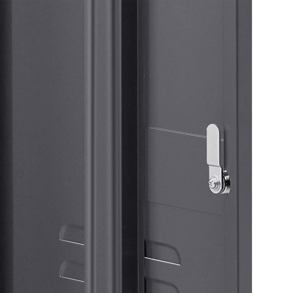 Bedside Tables: Artiss Bedside Table Metal Cabinet - Black