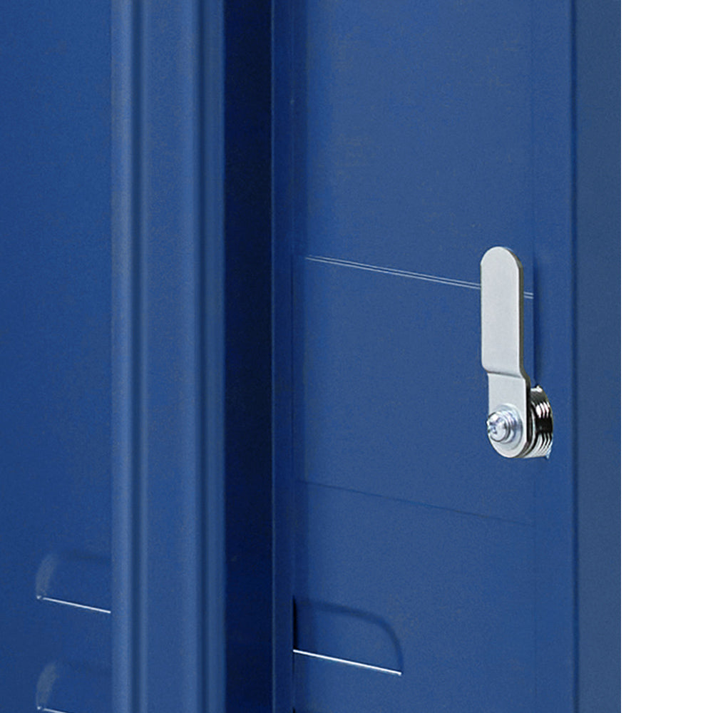 Bedside Tables: Artiss Bedside Table Metal Cabinet - Blue
