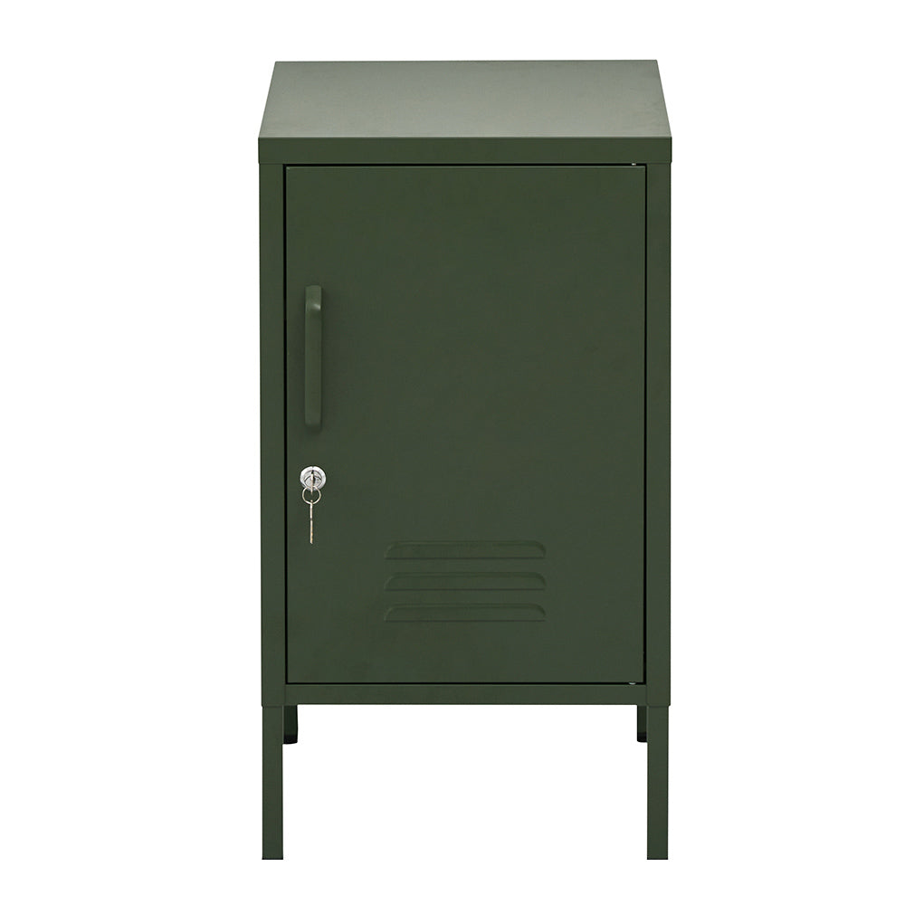 Bedside Tables: Artiss Bedside Table Metal Cabinet - Green