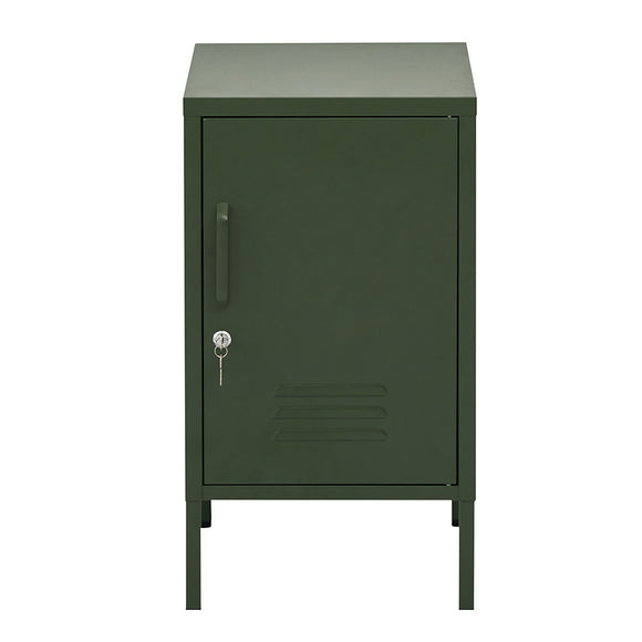 Artiss Bedside Table Metal Cabinet - Green