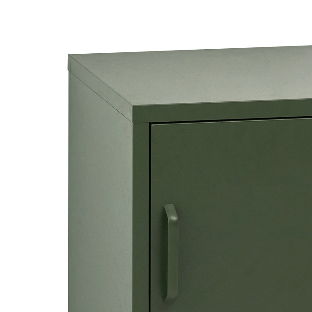 Bedside Tables: Artiss Bedside Table Metal Cabinet - Green
