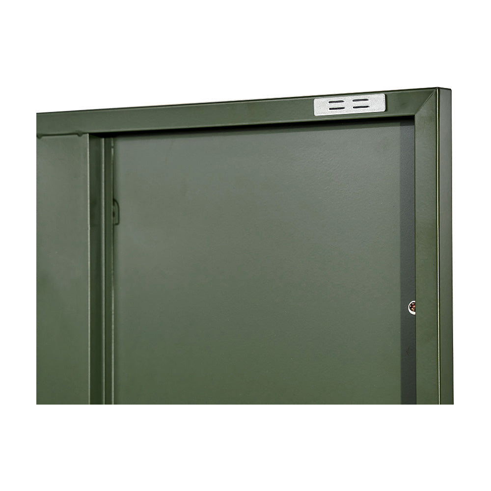 Buffets & Sideboards: Artiss Buffet Sideboard Metal Cabinet - DOUBLE Green