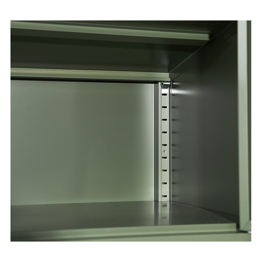 Buffets & Sideboards: Artiss Buffet Sideboard Metal Cabinet - DOUBLE Green