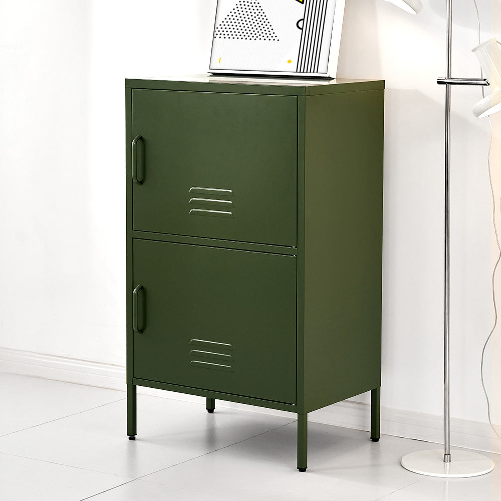 Buffets & Sideboards: Artiss Buffet Sideboard Metal Cabinet - DOUBLE Green