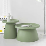 Artiss Coffee Table Round 71CM Plastic Green