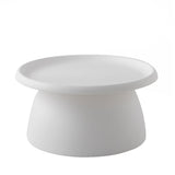 Coffee Tables: Artiss Coffee Table Round 71CM Plastic White