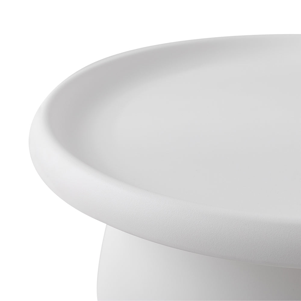 Coffee Tables: Artiss Coffee Table Round 71CM Plastic White