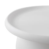 Artiss Coffee Table Round 71CM Plastic White