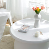 Coffee Tables: Artiss Coffee Table Round 71CM Plastic White