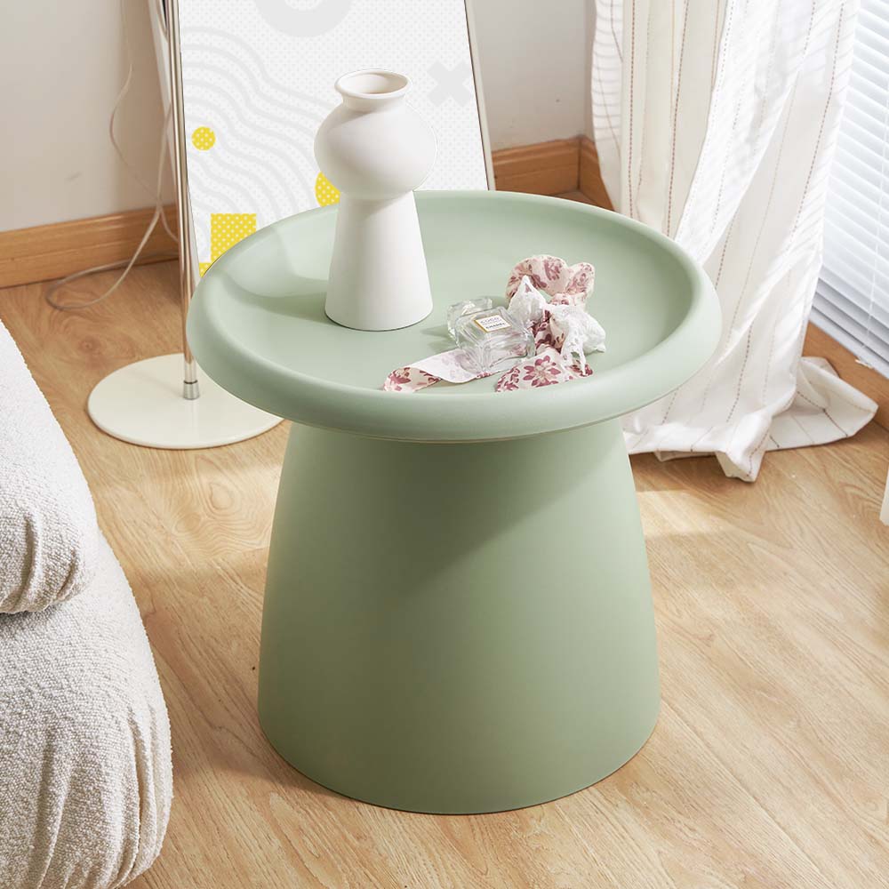 Disposable Cups: Artiss Coffee Table Round 52CM Plastic Green