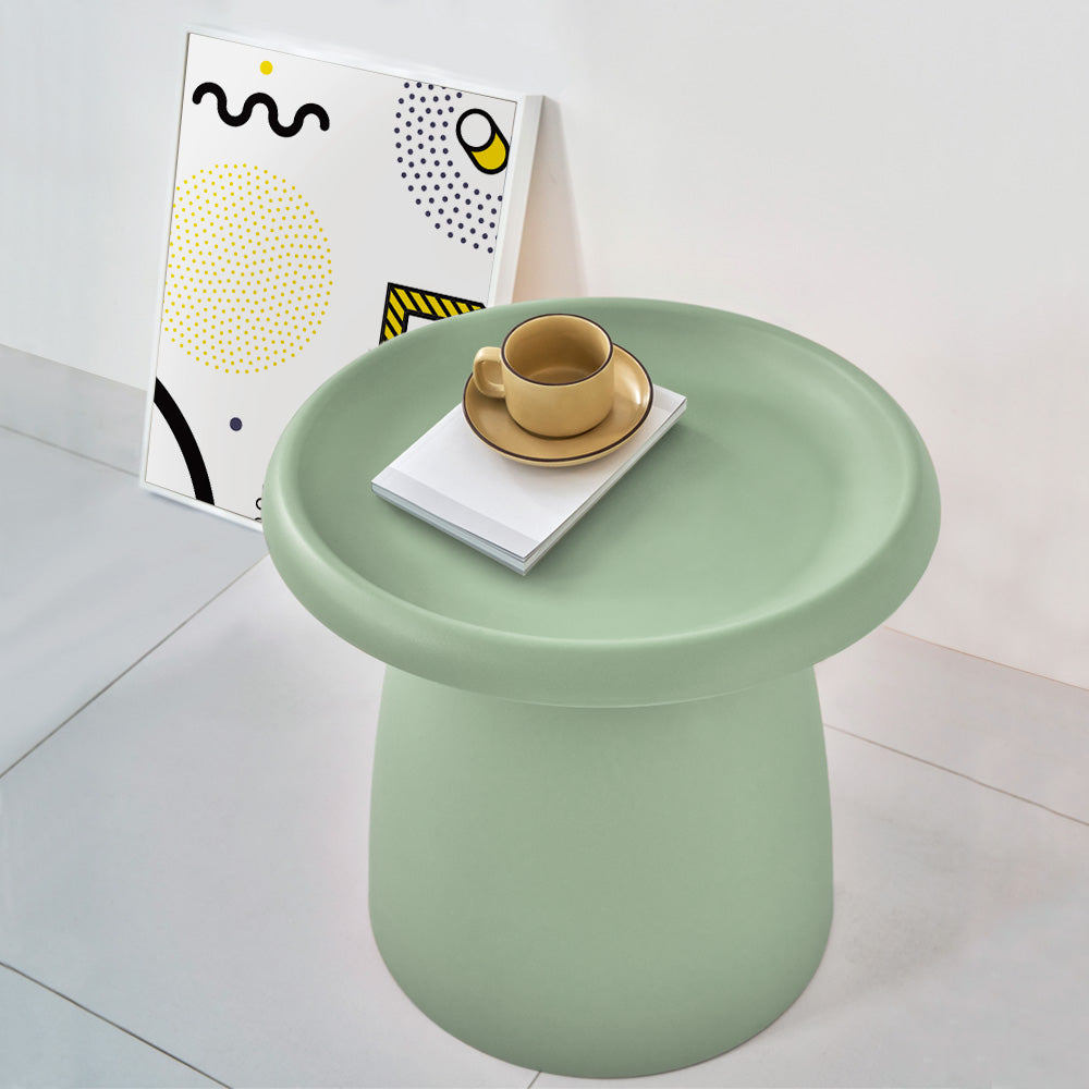 Disposable Cups: Artiss Coffee Table Round 52CM Plastic Green