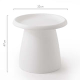 Coffee Tables: Artiss Coffee Table Round 52CM Plastic White