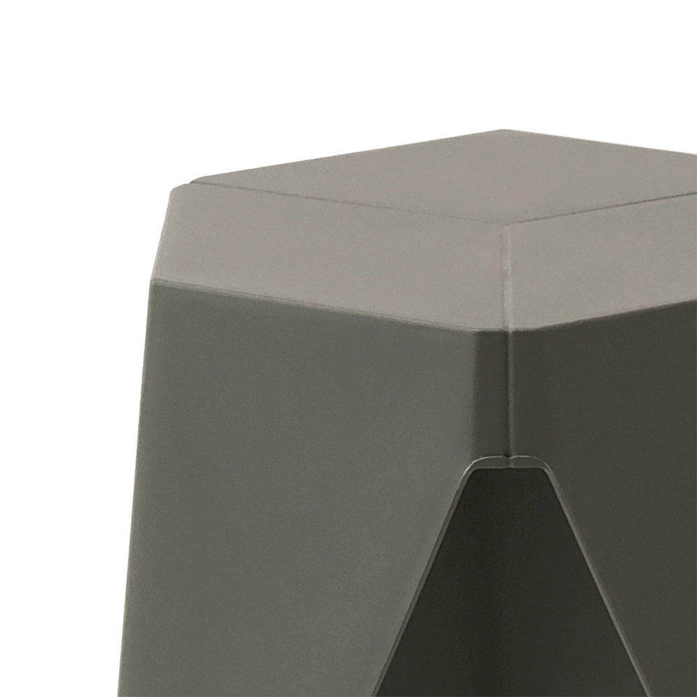 Table & Bar Stools: Artiss 2x Bar Stools Puzzle Plastic Foot Stool Grey