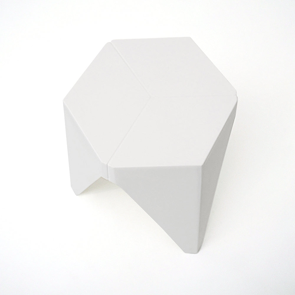 Table & Bar Stools: Artiss 2x Bar Stools Puzzle Plastic Foot Stool White