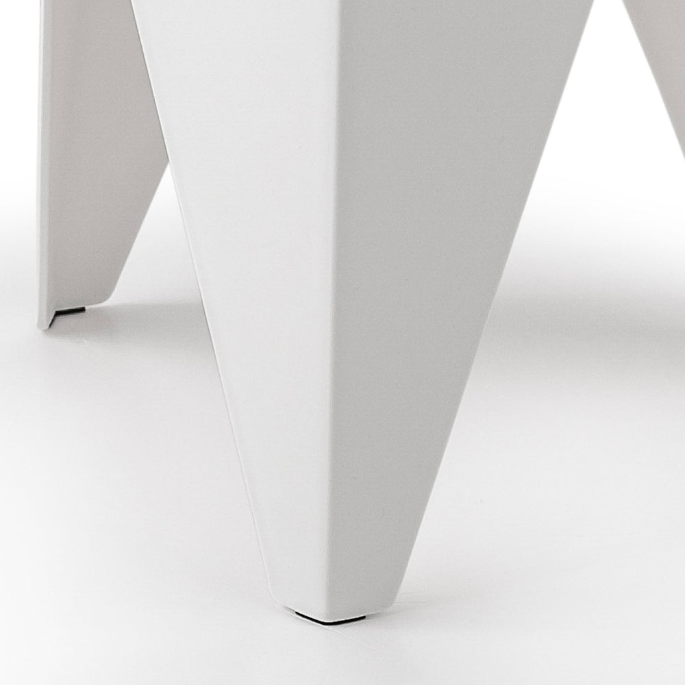 Table & Bar Stools: Artiss 4PC Puzzle Stool Bar Stools Stackable White