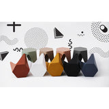 98765-ArtissIn 2x Bar Stools Puzzle Plastic Foot Stool Yellow