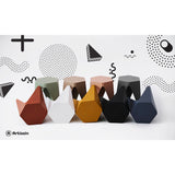 98765-ArtissIn 2x Bar Stools Puzzle Plastic Foot Stool Yellow