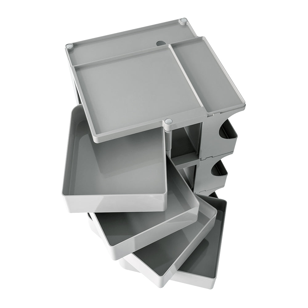 Side Tables: ArtissIn Storage Trolley Bedside Table 5 Tier Cart Boby Replica Grey