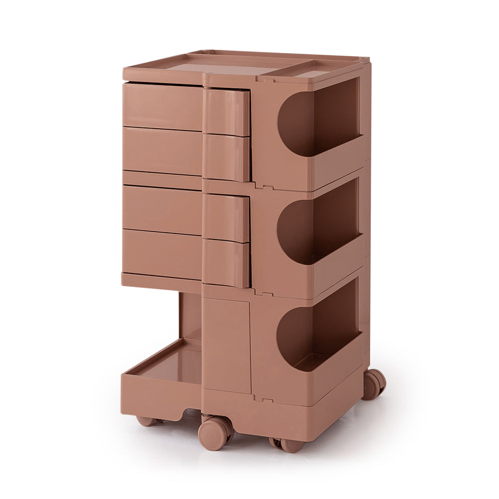 Side Tables: ArtissIn Storage Trolley Bedside Table 5 Tier Cart Boby Replica Pink