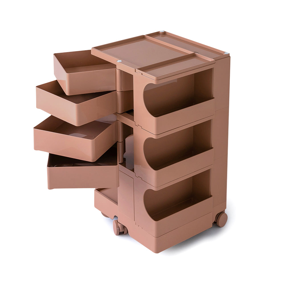Side Tables: ArtissIn Storage Trolley Bedside Table 5 Tier Cart Boby Replica Pink