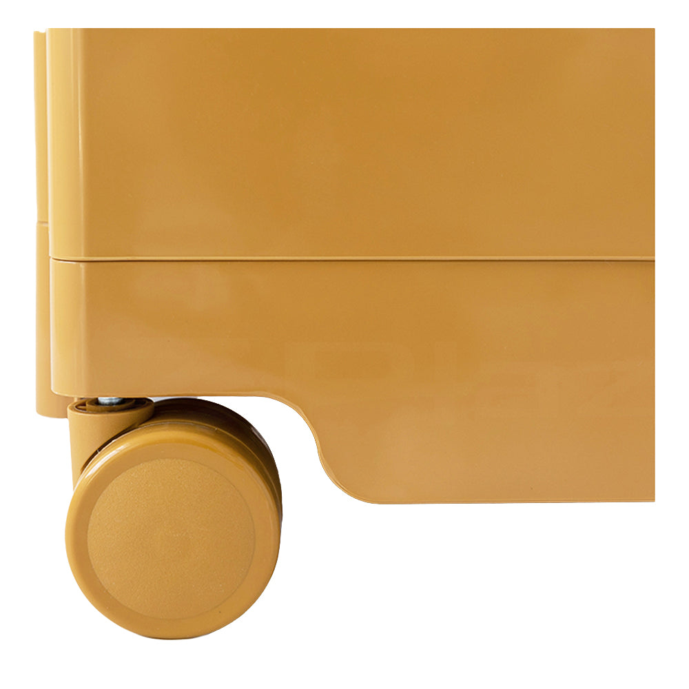 Side Tables: ArtissIn Storage Trolley Bedside Table 5 Tier Cart Boby Replica Yellow