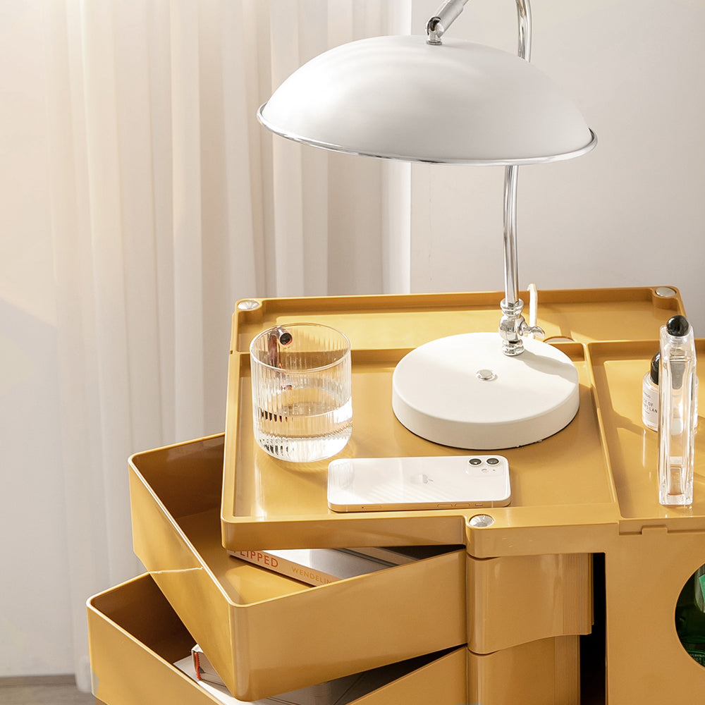 Side Tables: ArtissIn Storage Trolley Bedside Table 5 Tier Cart Boby Replica Yellow