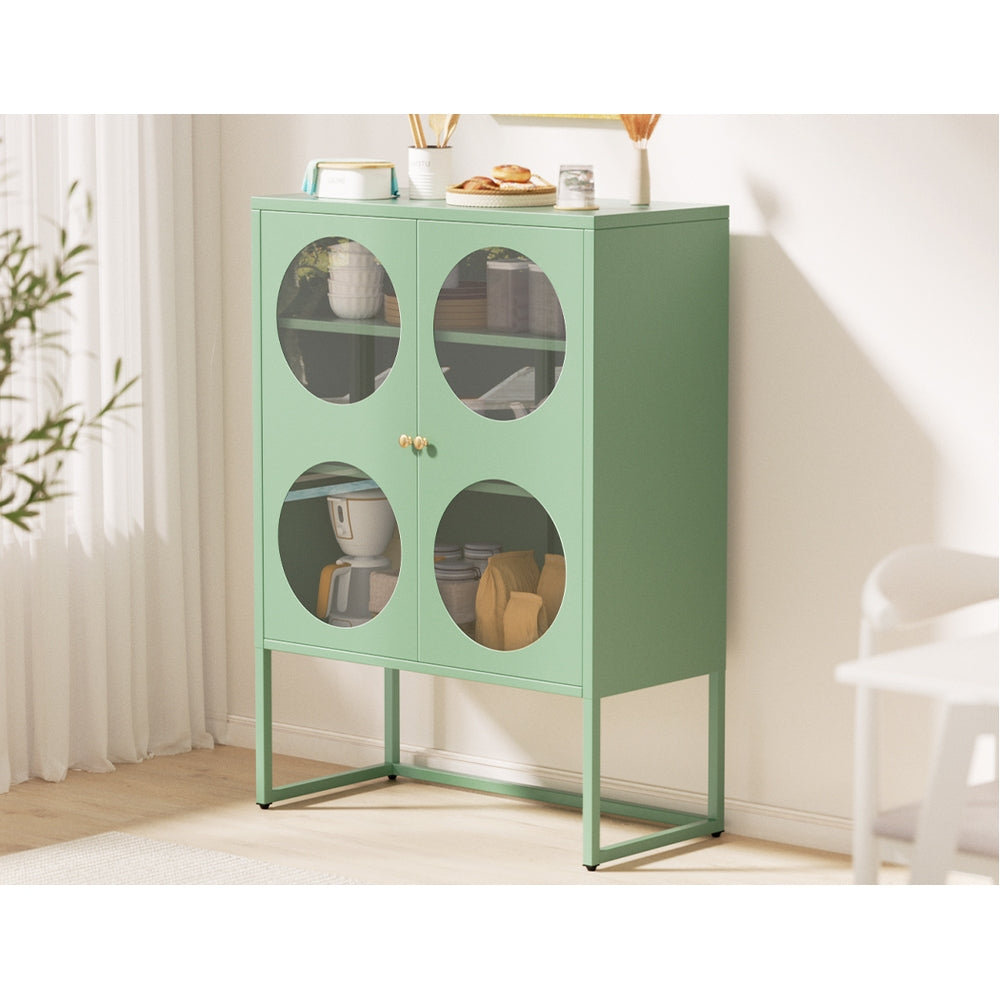 Buffets & Sideboards: Artiss Buffet Sideboard Metal Cabinet - ELLA Green