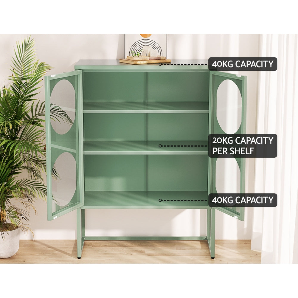 Buffets & Sideboards: Artiss Buffet Sideboard Metal Cabinet - ELLA Green