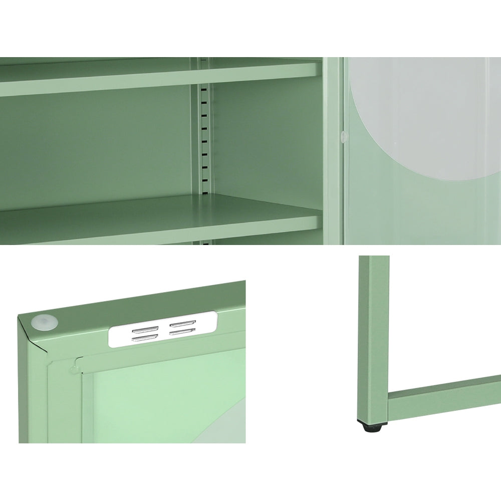 Buffets & Sideboards: Artiss Buffet Sideboard Metal Cabinet - ELLA Green