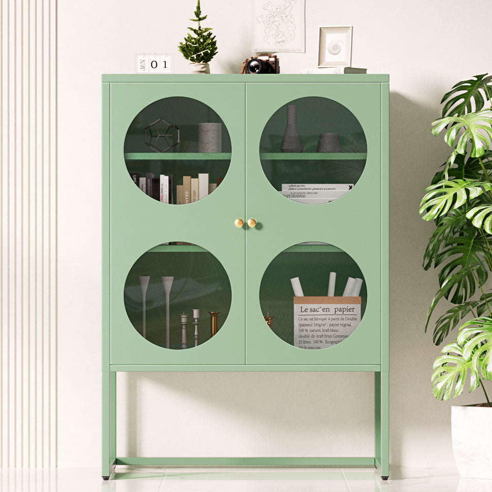 Buffets & Sideboards: Artiss Buffet Sideboard Metal Cabinet - ELLA Green