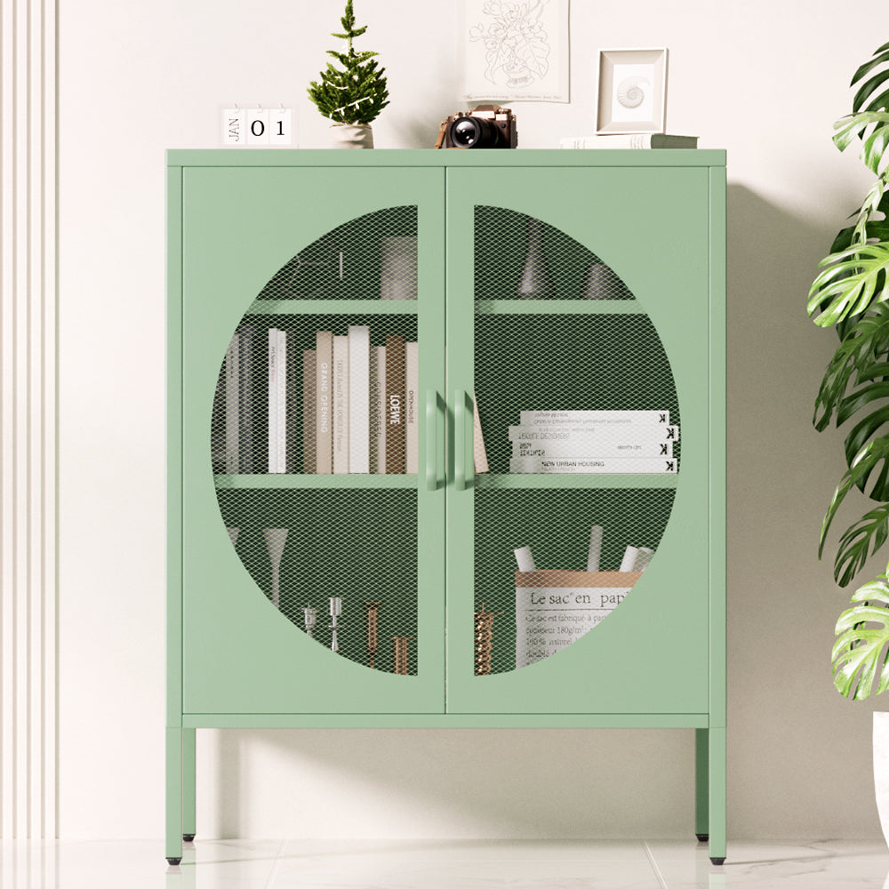 Buffets & Sideboards: Artiss Buffet Sideboard Metal Cabinet - ELSA Green