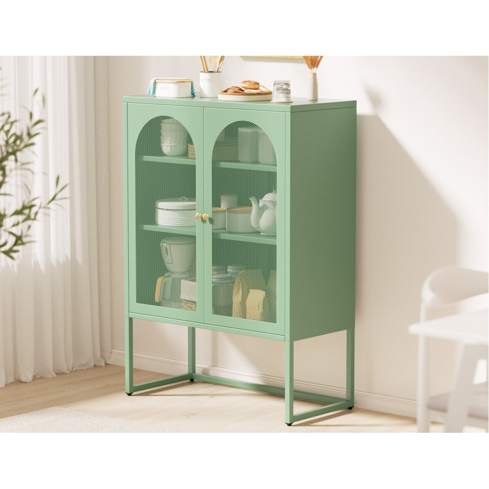 Buffets & Sideboards: Artiss Buffet Sideboard Metal Cabinet - ELMA Green