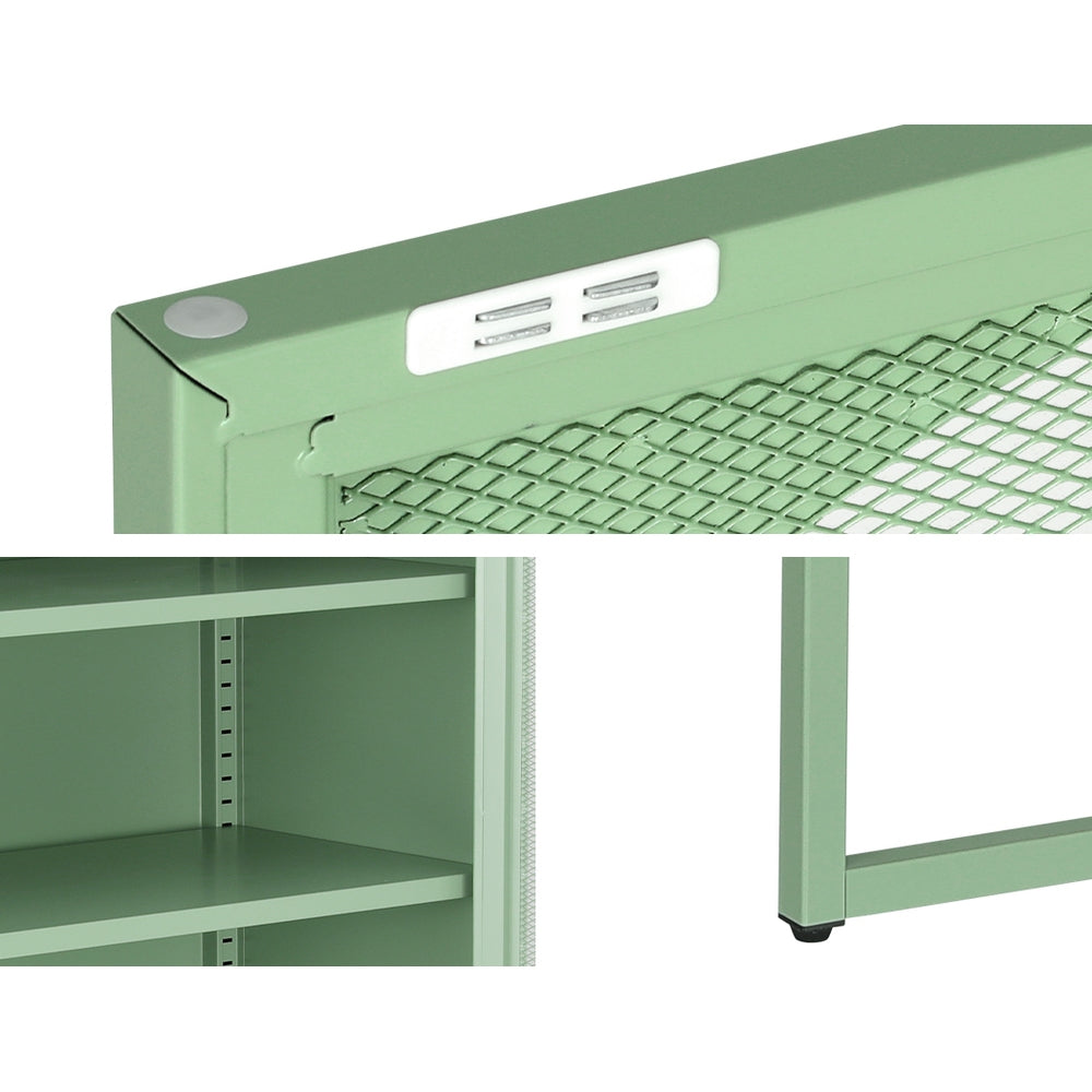 Buffets & Sideboards: Artiss Buffet Sideboard Metal Cabinet - ELMA Green